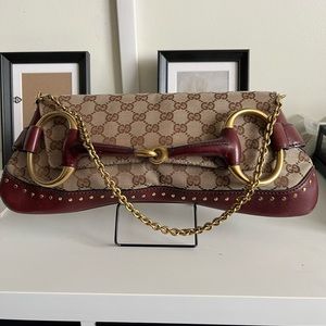 Vintage Gucci horsebit 1955 flap shoulder bag